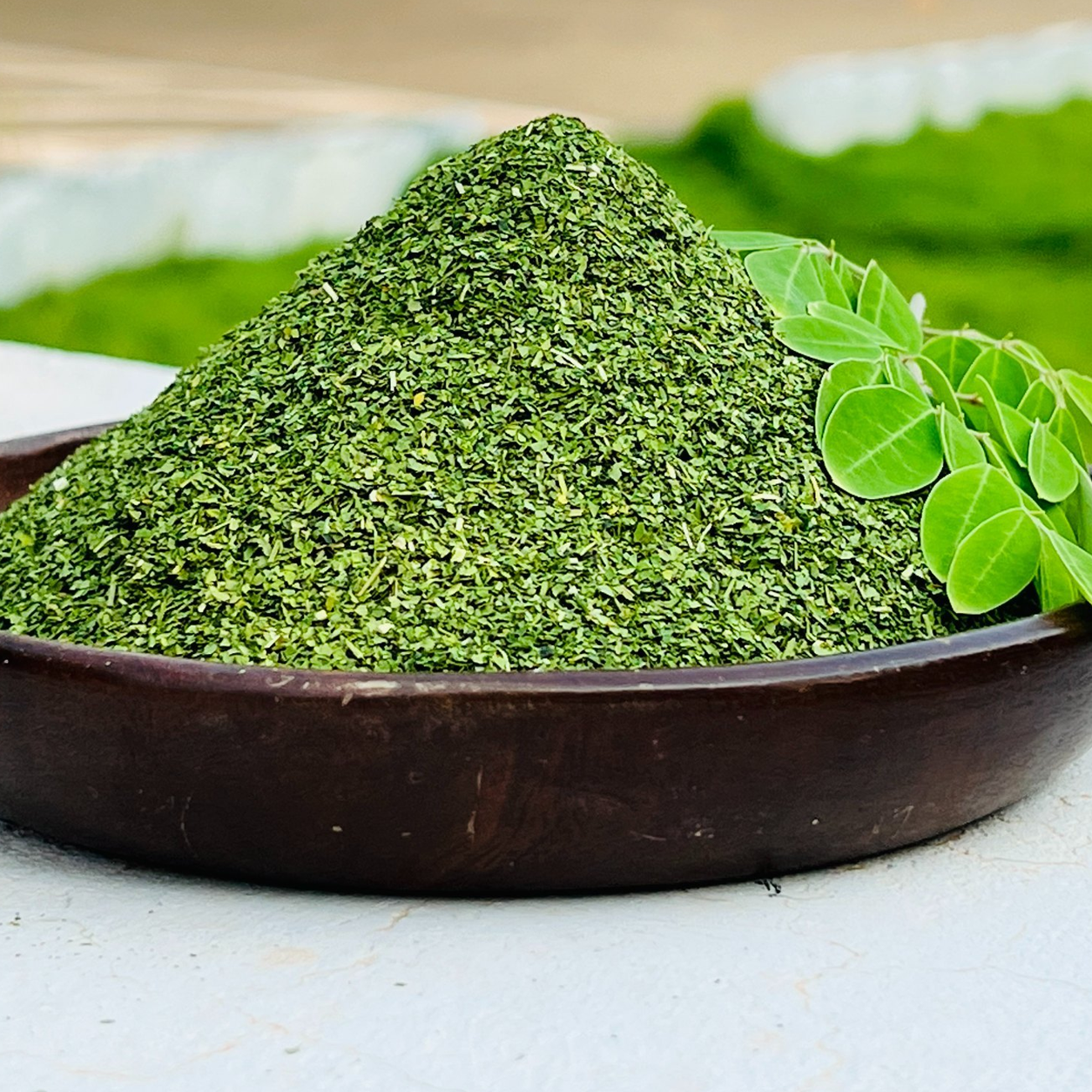 Cut Moringa Leaves